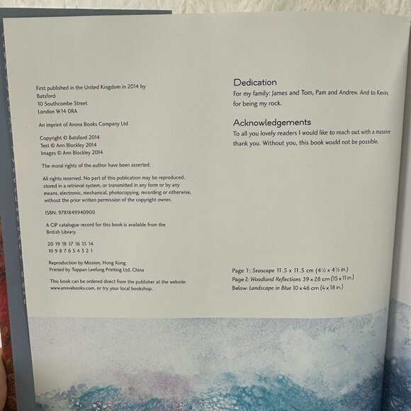 Experimental Landscapes In Watercolour Book By Ann Blockley - Picture 3 of 8